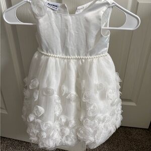 2T white flower girl dress